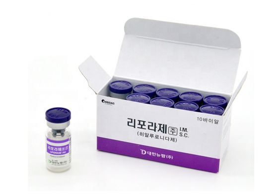 Hyaluronidase tiêm dưới da Liporase tan mỡ hòa tan axit hyaluronic