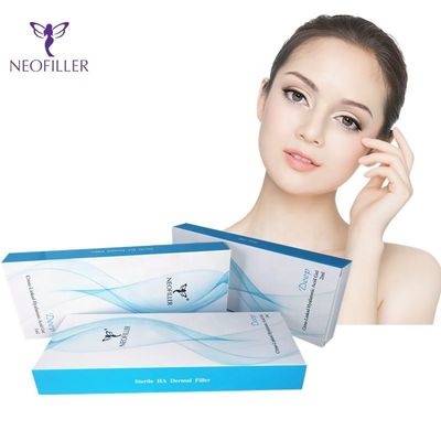 Neofiller 1ml Chất làm đầy da liên kết chéo Hyaluronic Thuốc tiêm môi trông tự nhiên 24mg/Ml