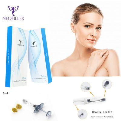 Neofiller 1ml Chất làm đầy da liên kết chéo Hyaluronic Thuốc tiêm môi trông tự nhiên 24mg/Ml