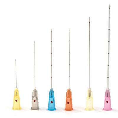 Fine Linh hoạt Blunt Tip Cannula Filler Blunt Tip Microcannula Kim cho chất độn
