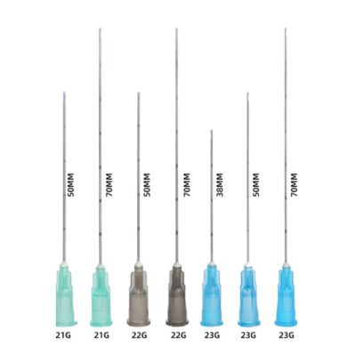 Kim siêu nhỏ bằng thép không gỉ Cùn Cannula Kim y tế Cùn kim tiêm dưới da