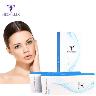 Ác acid hyaluronic trong suốt Bộ lấp da Tiêm dưới da 1ml * 2 ống tiêm