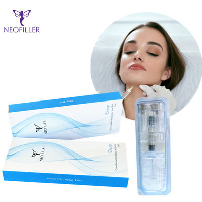 Ác acid hyaluronic trong suốt Bộ lấp da Tiêm dưới da 1ml * 2 ống tiêm