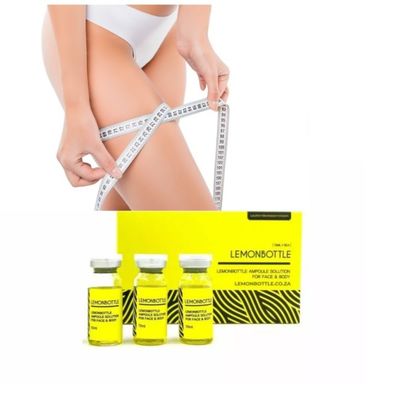Giải pháp hòa tan chất béo nồng độ cao cho khuôn mặt và cơ thể 10ml x 5 chai chanh Bao bì aseptic dùng một lần