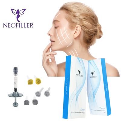 Tiêm vào khuôn mặt 9-12 tháng tuổi thọ Ác hyaluronic trong suốt Bộ đầy da với liên kết chéo