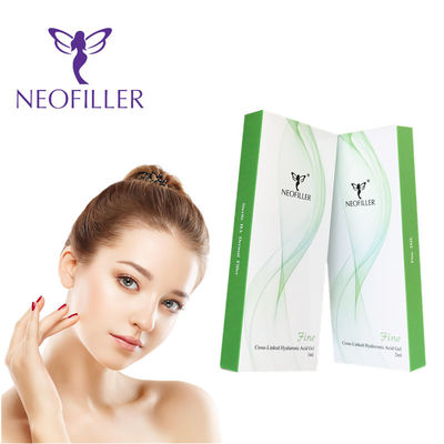 Trong suốt 24mg-ml Axit Hyaluronic Chất làm đầy da Thuốc tiêm Gel tiêm dưới da Nâng cơ mặt