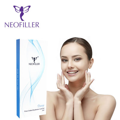1ml Hyaluronic Acid Dermal Filler Gel tiêm Giải pháp trẻ hóa da mặt lâu dài tự nhiên