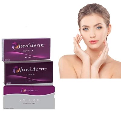 Gel tiêm làm đầy Juvederm với Axit Hyaluronic liên kết ngang cho thời gian hiệu lực 6-9 tháng trong ống tiêm 2ml