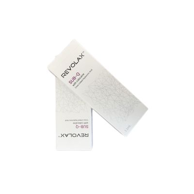 Chất làm đầy da Revolax với Axit Hyaluronic cho thời gian hiệu lực 6-12 tháng và hạn sử dụng 2 năm trong bao bì ống tiêm