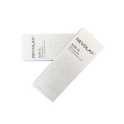 Bộ lấp da Sub-Q Revolax sâu mịn có kết cấu gel mịn và đàn hồi để phục hồi khối lượng khuôn mặt trông tự nhiên