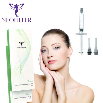 24mg-ml Hyaluronic Acid Dermal Filler Gel tiêm trên mặt Giảm nếp nhăn 9-12 tháng Tuổi thọ Bảo quản ở nhiệt độ phòng