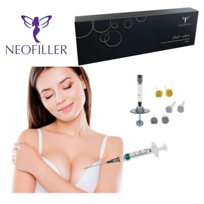 Hyaluronic Acid Transparent Dermal Filler Cross-Linked Injectable Gel Nhiệt độ phòng Lưu trữ Mới hóa khuôn mặt