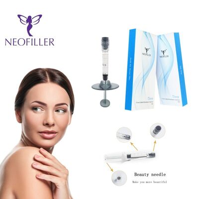 5 ml axit hyaluronic Dermal Filler Mặt Địa điểm tiêm 24mgml Nồng độ để tăng khối lượng tự nhiên và trẻ hóa da