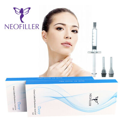 24mgml Hyaluronic Acid Dermal Filler 1ml Độ sâu tiêm dưới da thích hợp để giảm nếp nhăn và hình dạng khuôn mặt