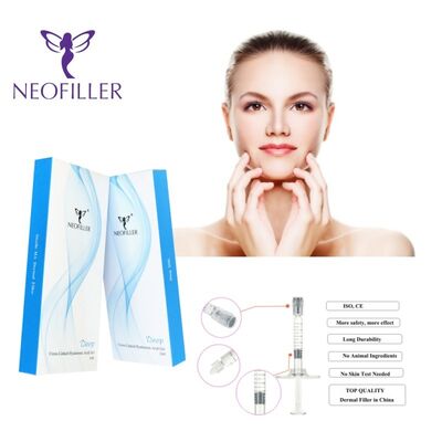 24mgml Hyaluronic Acid Dermal Filler 1ml Độ sâu tiêm dưới da thích hợp để giảm nếp nhăn và hình dạng khuôn mặt