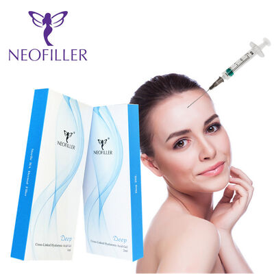 Liên kết chéo 2ml Hyaluronic Acid Dermal Filler Deep Line Mũi Contour Gel tiêm nâng cơ mặt