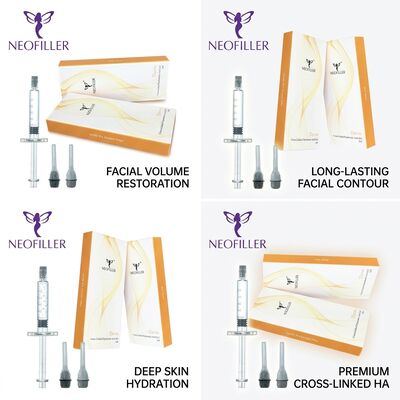 Biocompatible Hyaluronic Acid Dermal Filler in 1ml Syringe Volume with 24 Months Validity for Facial Rejuvenation Các loại thuốc này có hiệu lực 24 tháng để làm trẻ hóa khuôn mặt