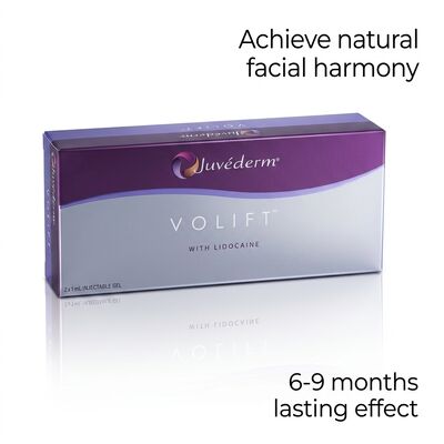Khối lượng 2 x 1ml Juvederm Voluma Filler Khối lượng chống lão hóa để tăng khối lượng và cải thiện đường nét khuôn mặt