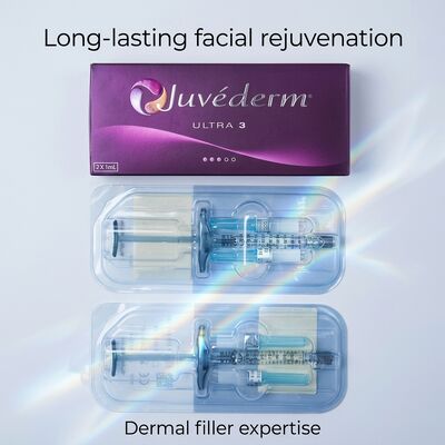 Gel tạo thành Juvederm Dermal Filler 2 lần khối lượng 1ml chiều sâu tiêm dưới da thích hợp cho các ứng dụng mỹ phẩm y tế