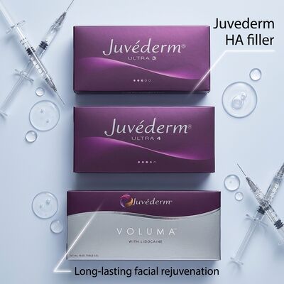 Gel tạo thành Juvederm Dermal Filler 2 lần khối lượng 1ml chiều sâu tiêm dưới da thích hợp cho các ứng dụng mỹ phẩm y tế
