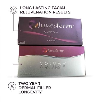 Gel Juvederm Dermal Filler 1ml Syringe Địa điểm tiêm khuôn mặt lý tưởng cho các thủ tục trẻ hóa khuôn mặt và khôi phục khối lượng