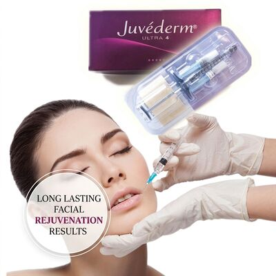 Gel Juvederm Dermal Filler 1ml Syringe Địa điểm tiêm khuôn mặt lý tưởng cho các thủ tục trẻ hóa khuôn mặt và khôi phục khối lượng