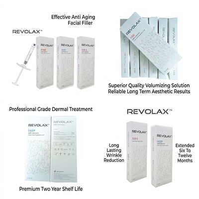 24mgml Revolax Dermal Filler Tiêm Độ sâu Trung đến sâu Dermis nồng độ 20 Mgml Giải pháp để tăng khối lượng khuôn mặt