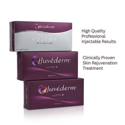 Tiêm mặt Juvederm Dermal Filler Tuổi thọ 9-12 tháng Ultra3 Ultra4 Voluma Hoàn hảo cho việc cải thiện đường viền trên khuôn mặt