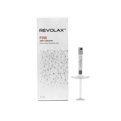 Hyaluronic Acid Revolax Dermal Filler Gel mịn màng và đàn hồi nhất quán mang lại sự tăng cường thể tích trên khuôn mặt và điều trị nếp nhăn