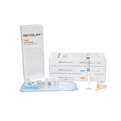 Gel mịn và đàn hồiCông suất Gel Revolax Dermal Filler Fine Deep Sub-Q Injectable Gel Store ở 2-25°C Lý tưởng cho phục hồi khối lượng khuôn mặt