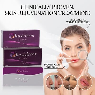 Juvederm Ultra 3 Nhu cầu nhấp mũi axit hyaluronic Nhu cầu nhấp da để làm mịn các đường nở nụ cười 24mg/ml