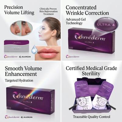 Juvederm Voluma Cheek Filler Cross-Linked Hyaluronic Acid Dermal Filler cho nâng khối lượng giữa khuôn mặt