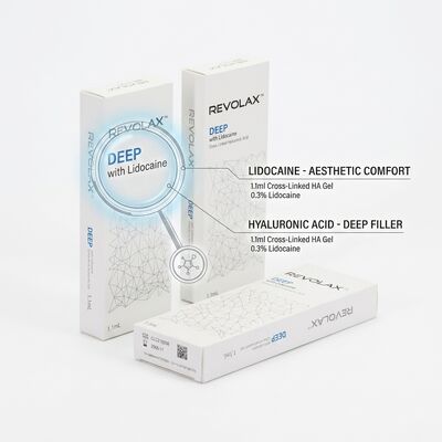 Revolax Deep Lip Filler Monophasic Cross-Linked Hyaluronic Acid Dermal Filler 1.1ml để làm tăng môi
