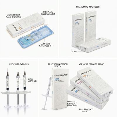 Chất làm đầy da Revolax Fine Monophasic Axit Hyaluronic 1.1ml để điều chỉnh nếp nhăn chân chim