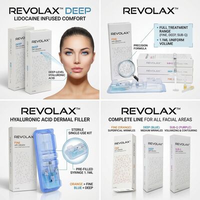 Revolax Deep Cheek Filler Monophasic Hyaluronic Acid Dermal Filler 1.1ml để tăng khối lượng má