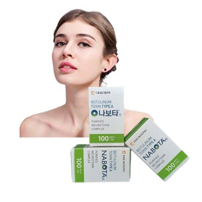 Tiêm 100 IU NABOTA Chống lão hóa Botulinum Toxin Loại A Chống nếp nhăn