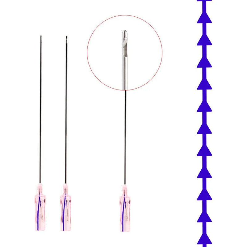 3d 4d 6d 19g Cog Pdo Smooth Thread Nâng mũi Big V Line W L Type Needle