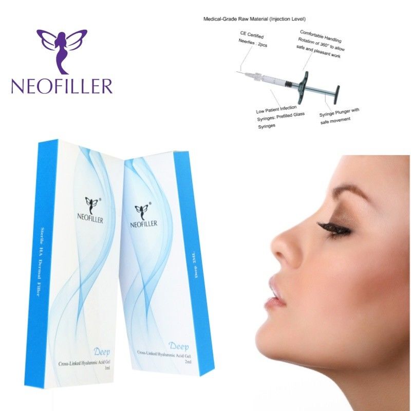 Tiêm vào khuôn mặt 9-12 tháng tuổi thọ Ác hyaluronic trong suốt Bộ đầy da với liên kết chéo