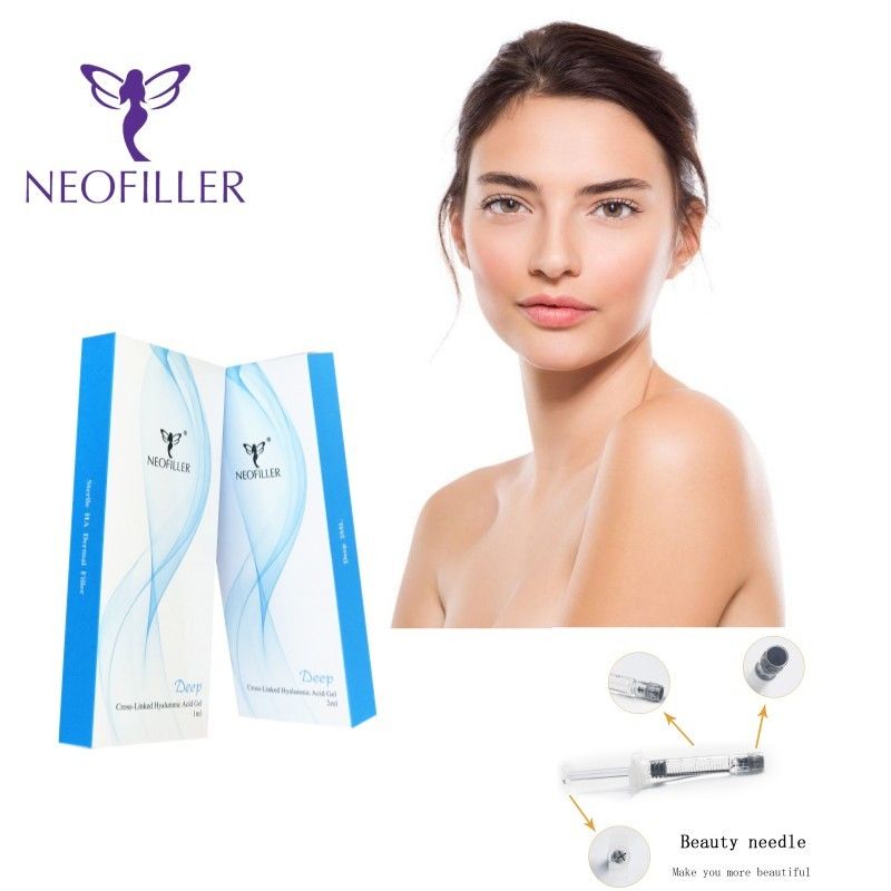Thuốc giảm nếp nhăn hiệu quả axit hyaluronic Filler da minh bạch Injectable Gel Nhiệt độ phòng tăng cường khuôn mặt