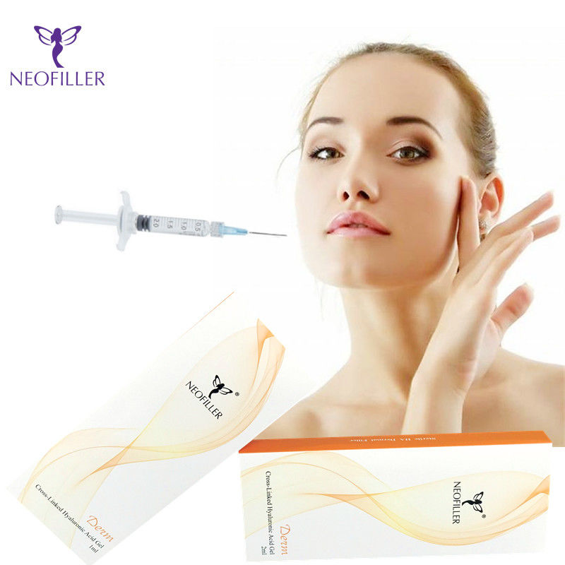 Làn da mịn màng tươi trẻ Hyaluronic Acid Dermal Filler Facial Tiêm Gel Điều trị giảm nếp nhăn