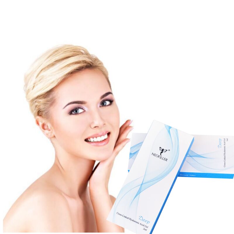 Hyaluronic Acid Cross-linked Dermal Filler với tuổi thọ 9-12 tháng và nồng độ 24mg/ml để trẻ hóa khuôn mặt