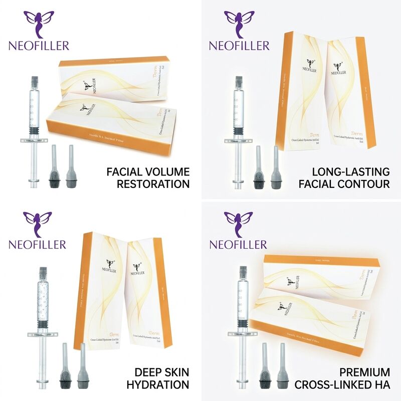 Biocompatible Hyaluronic Acid Dermal Filler in 1ml Syringe Volume with 24 Months Validity for Facial Rejuvenation Các loại thuốc này có hiệu lực 24 tháng để làm trẻ hóa khuôn mặt