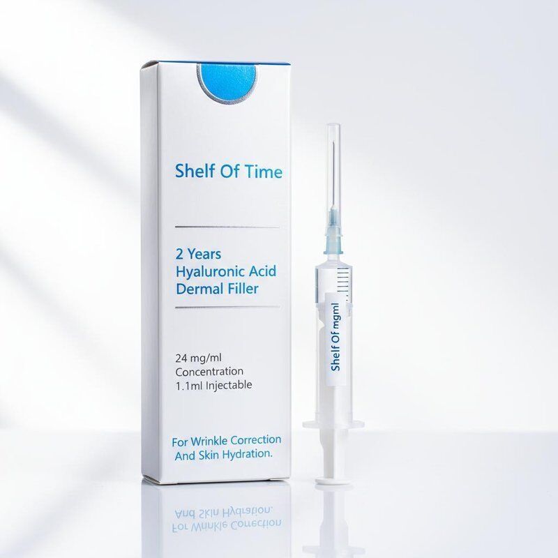 Thời gian sử dụng 2 năm axit hyaluronic Dermal Filler 24 Mg ml nồng độ 1.1ml Tiêm để sửa chữa nếp nhăn và ẩm da