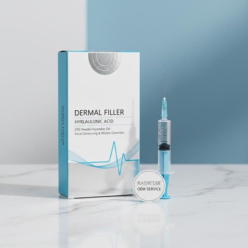 27G Kim Hyaluronic Acid Dermal Filler Radiesse Dịch vụ OEM Gel tiêm để tạo đường nét trên khuôn mặt và chỉnh sửa nếp nhăn