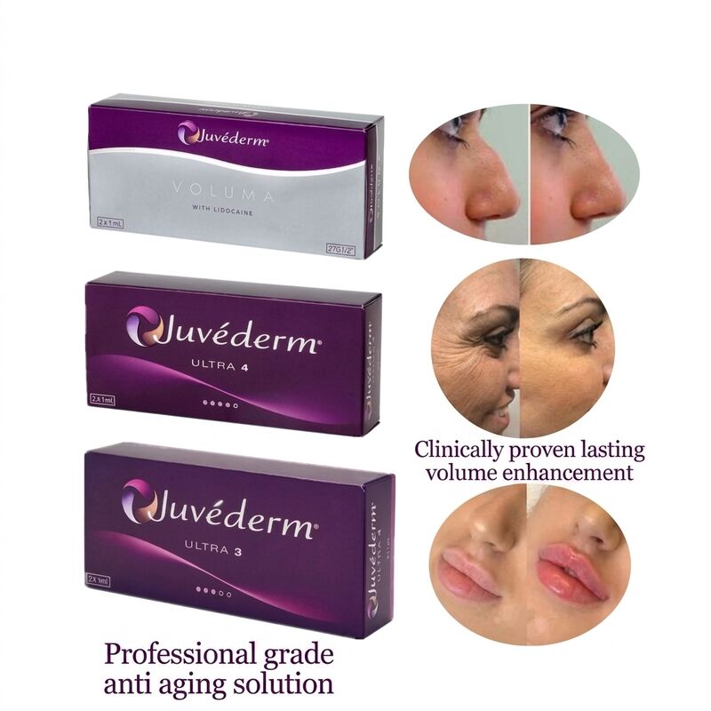 Phẫu thuật thẩm mỹ Juvederm Dermal Filler nồng độ 20mgMl tuổi thọ 9-12 tháng thích hợp để cải thiện đường viền khuôn mặt và trẻ hóa da
