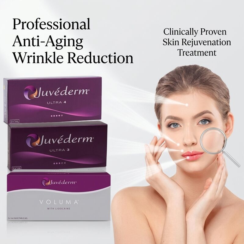 Tiêm mặt Juvederm Dermal Filler Tuổi thọ 9-12 tháng Ultra3 Ultra4 Voluma Hoàn hảo cho việc cải thiện đường viền trên khuôn mặt