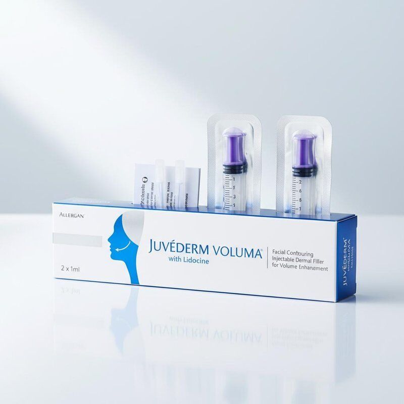Khối lượng của ống tiêm 2 1ml mỗi hộp Juvederm Voluma Filler Safety Face Contouring Injectable Dermal Filler để tăng khối lượng