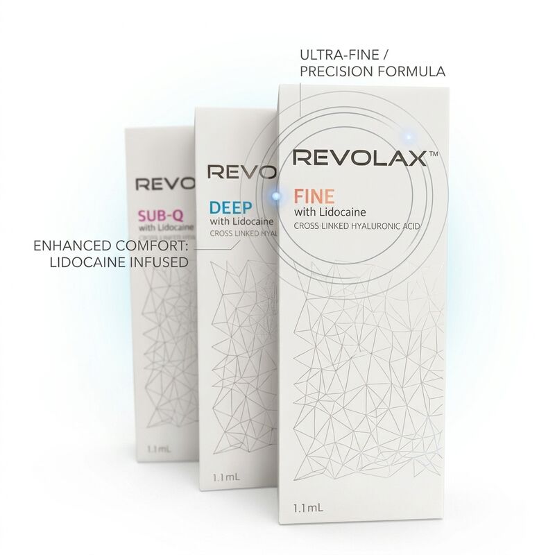 Revolax Deep Chất làm đầy thái dương Axit Hyaluronic Monophasic 1.1ml cho phục hồi hõm thái dương