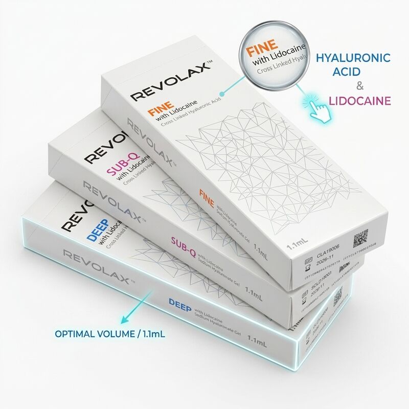 Revolax Deep Marionette Line Filler Monophasic Hyaluronic Acid Dermal Filler 1.1ml để điều chỉnh góc miệng