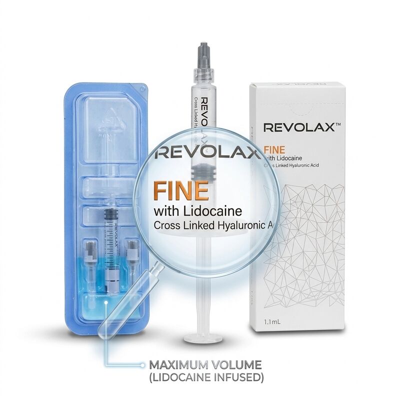 Chất làm đầy Revolax Sub-Q cho đường viền hàm Monophasic Axit Hyaluronic 1.1ml để tạo đường nét hàm